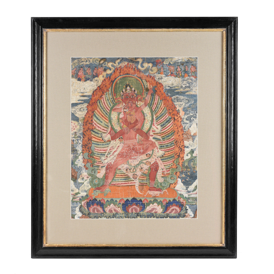 Tibetan Vajrabhairava & Vajravetali Thangka - 19thC | Indigo Antiques