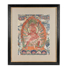 Tibetan Raktayamari & Vajravetali Yab Yum Thangka - 19th Century