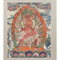 Tibetan Raktayamari & Vajravetali Thangka - 19thC