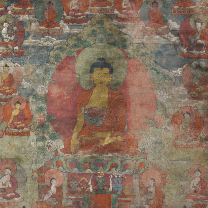 Detail From Tibetan Thangka 19thC | Indigo Antiques