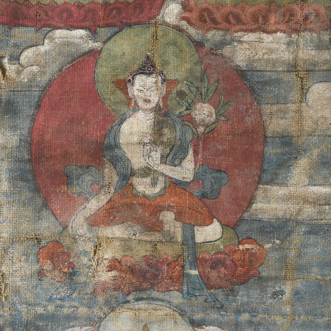 Detail From Tibetan Thangka 19thC | Indigo Antiques