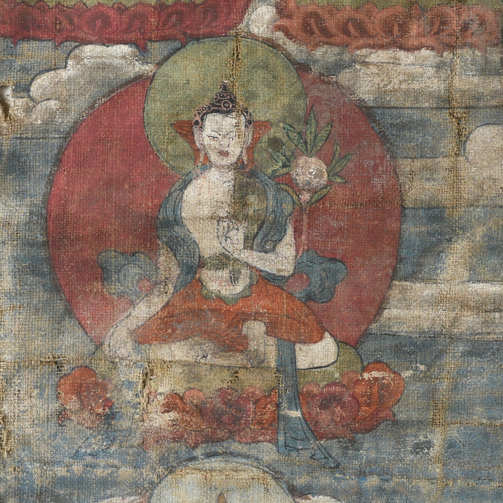 Detail From Tibetan Thangka 19thC | Indigo Antiques