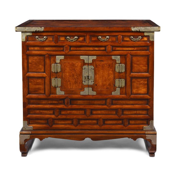 Burr Elm Korean Morijang Side Cabinet - Early 20thC | Indigo Antiques