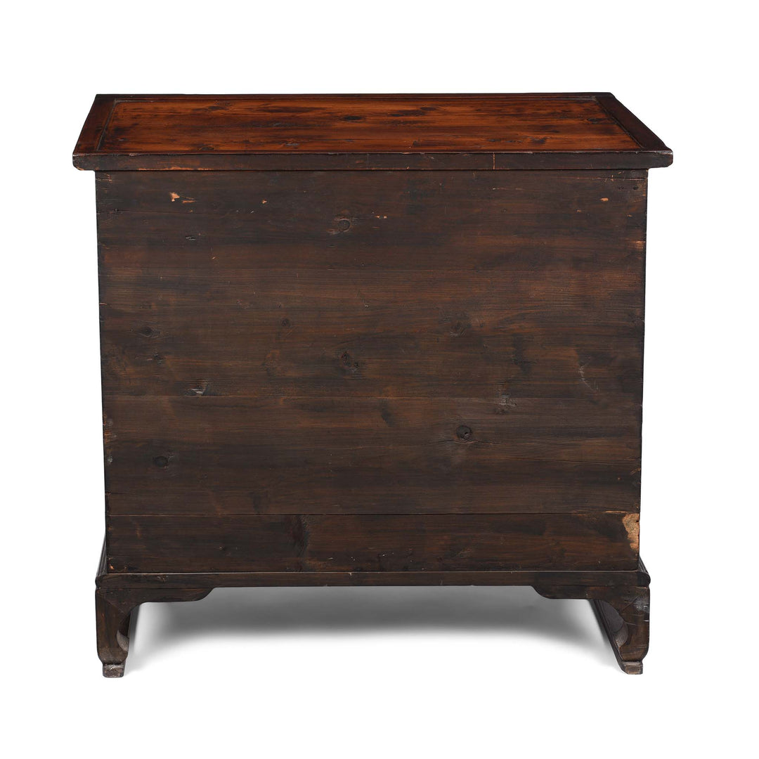 Reverse Of Burr Elm Korean Morijang Side Cabinet - Early 20thC | Indigo Antiques