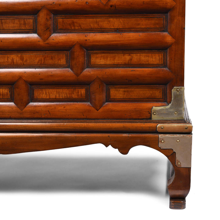 Detail From Burr Elm Korean Morijang Side Cabinet - Early 20thC | Indigo Antiques