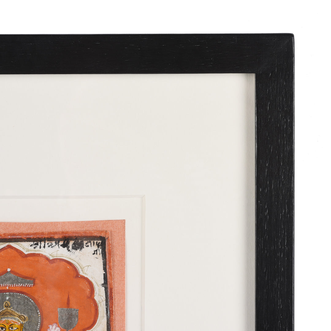 Frame Detail From Jain Painting On Cloth From Rajasthan - Ca 1800 | Indigo Antiques