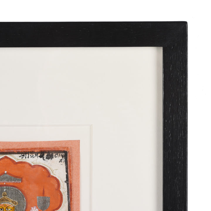 Frame Detail From Jain Painting On Cloth From Rajasthan - Ca 1800 | Indigo Antiques