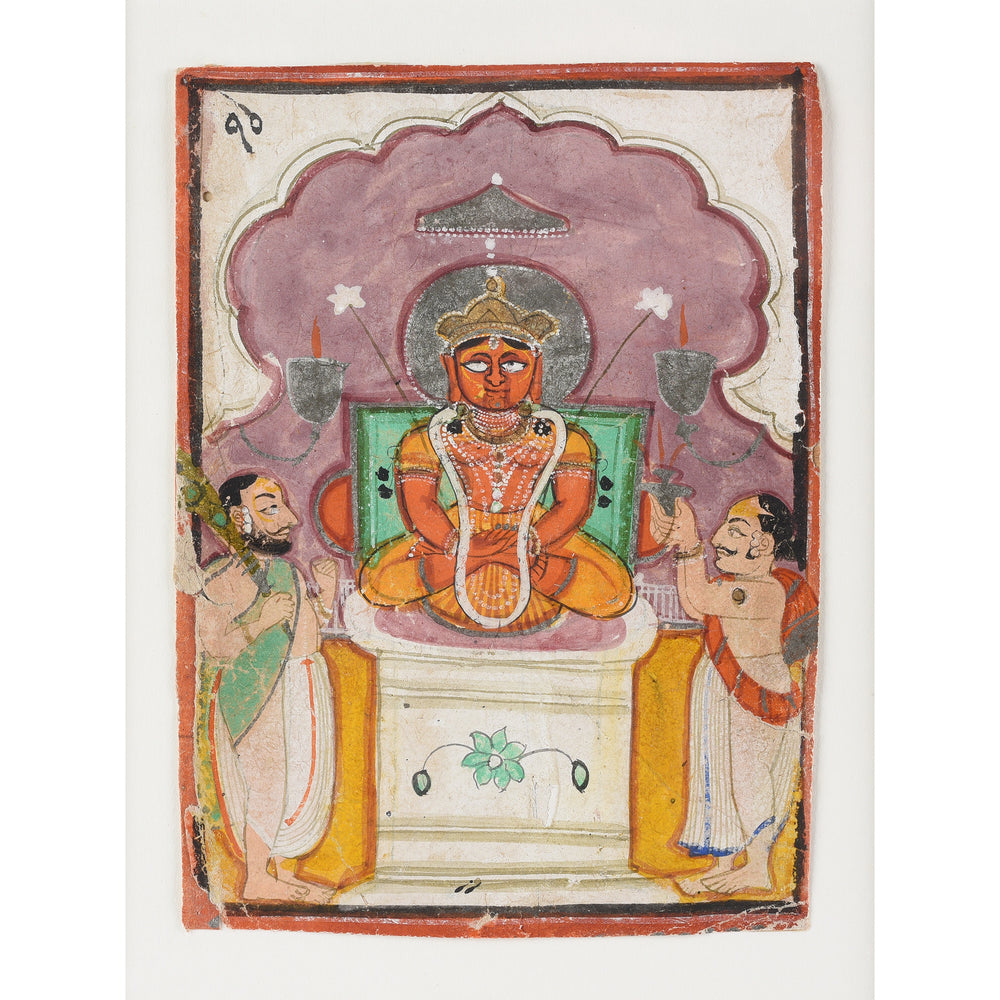 Jain Painting On Cloth From Rajasthan - Ca 1800 | Indigo Antiques