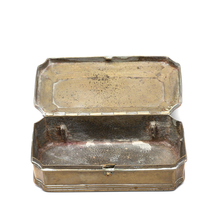 Interior Of Antique Brass Paan (Betelnut) Box from Rajasthan Circa  - 19th Century | Indigo Antiques