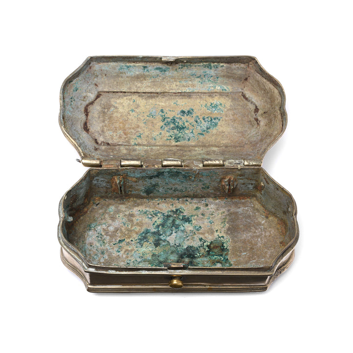 Interior Of Antique Brass Paan (Betelnut) Box from Rajasthan Circa  - 19th Century | Indigo Antiques