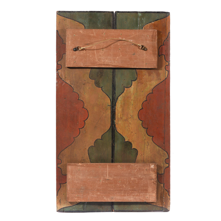 Reverse Of Old Indian Window From Madhya Pradesh -19thC | Indigo Antiques