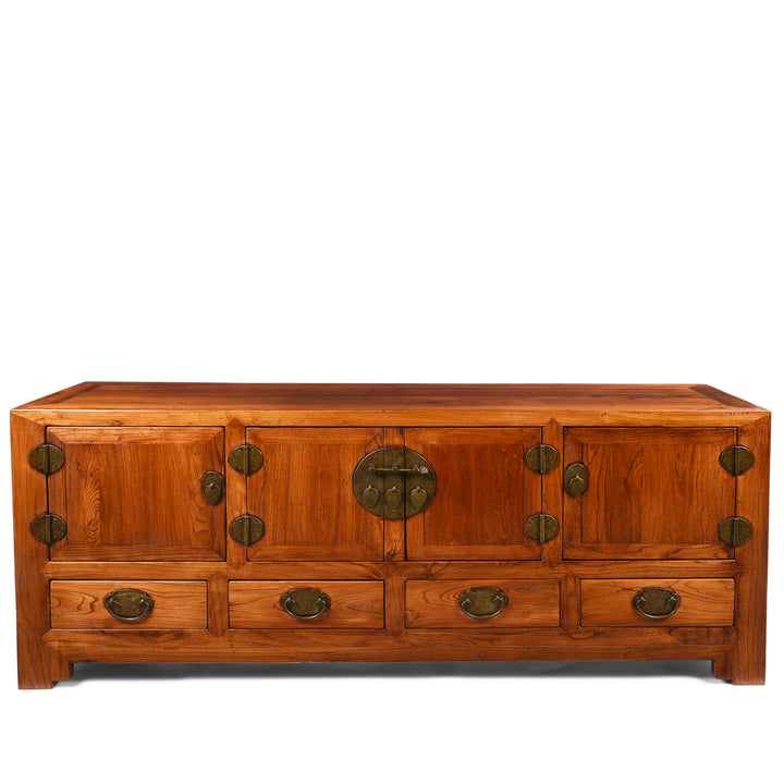 Reproduction Elm "Kang" Chinese Low Cabinet - Late 20thC | Indigo Antiques