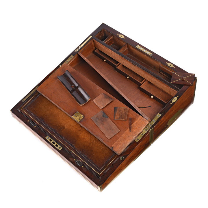 Open View Of Anglo Indian Rosewood Writing Slope - 19thC | Indigo Antiques