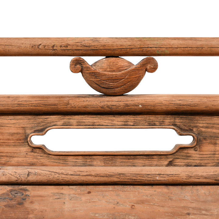 Detail From Old Chinese Elm Bench | Indigo Antiques