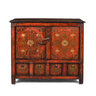 Painted Altar Cabinet from Tibet - 19thC