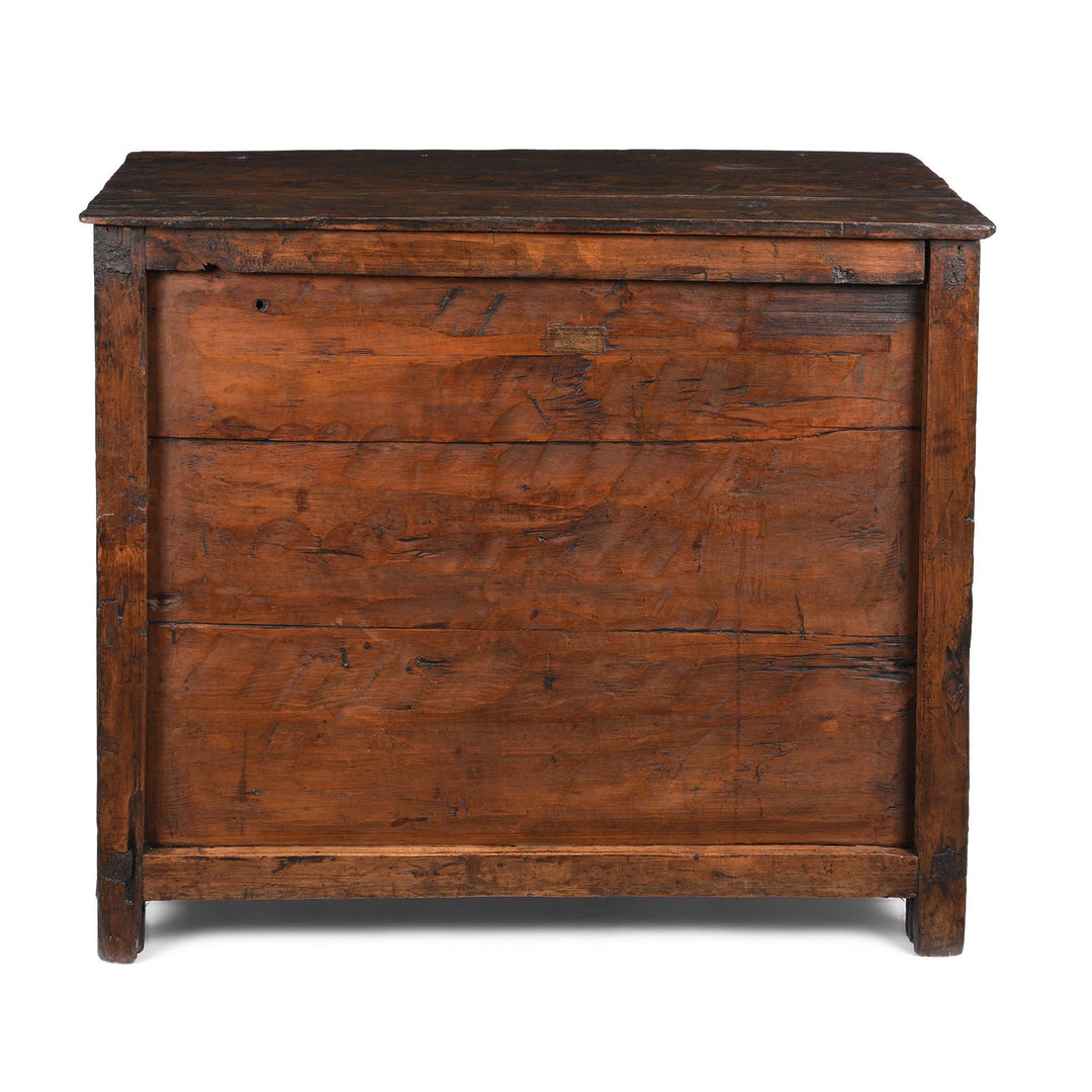 Reverse Of Painted Altar Cabinet from Tibet - 19thC | Indigo Antiques