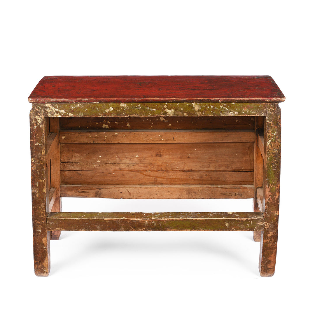 Back Of Antique Gilt Tibetan Pegam From Tsurpu - Late 18th Century | Indigo Antiques