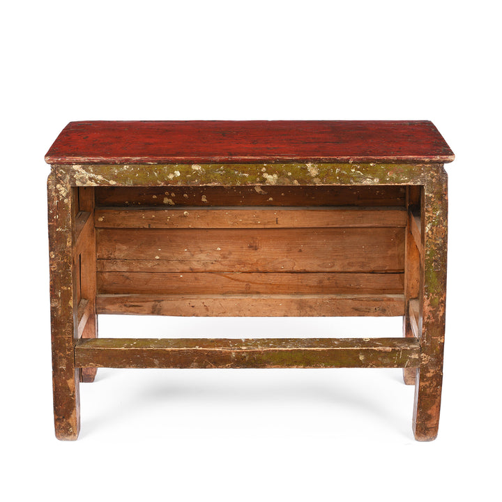 Back Of Antique Gilt Tibetan Pegam From Tsurpu - Late 18th Century | Indigo Antiques