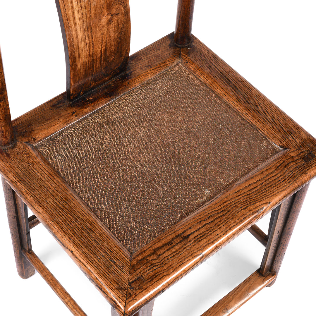 Seat Detail Of Walnut Chinese Officials Hat Chair From Shanxi - 19thC | Indigo Antiques
