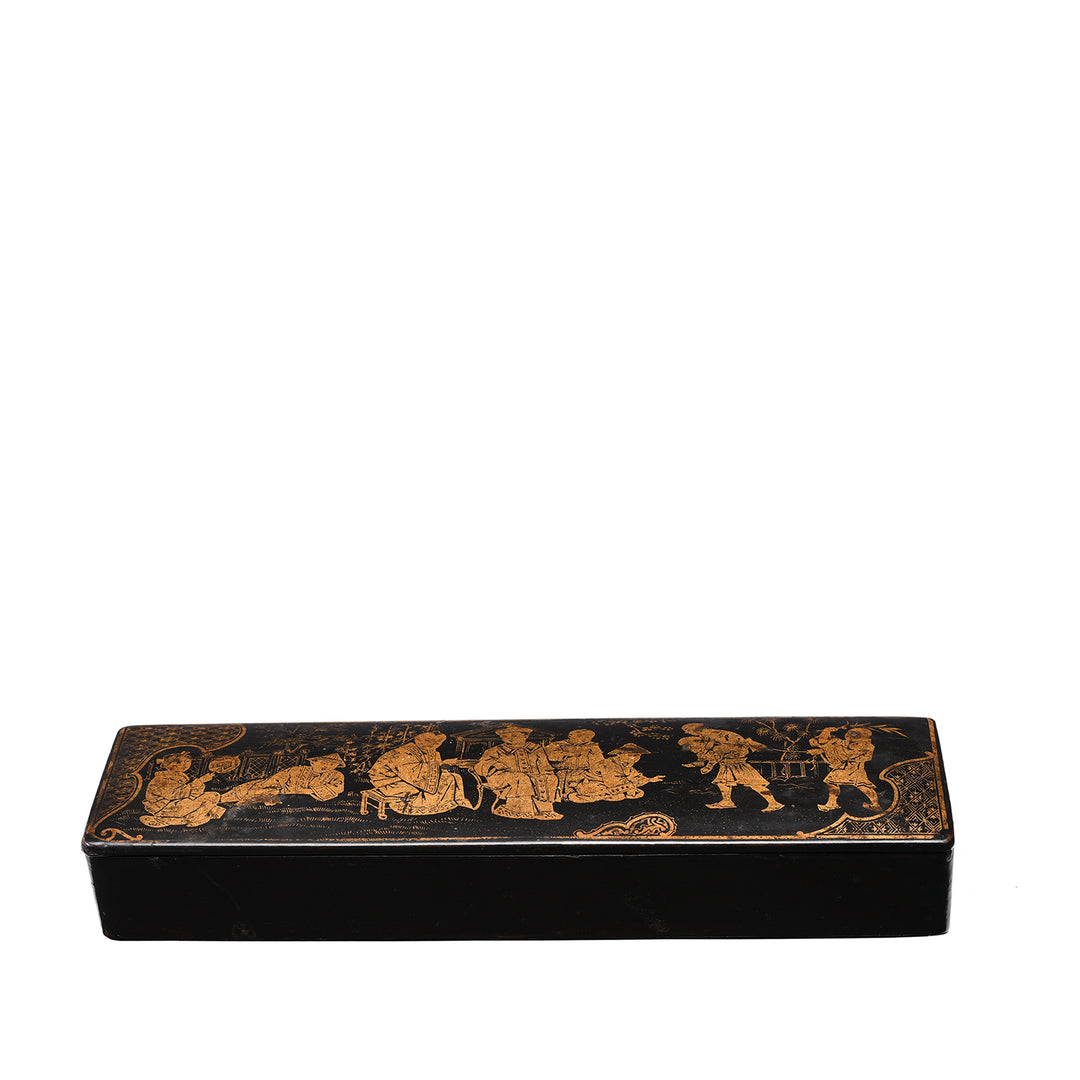 Chinese Export Chinoiserie Pen Box - Mid 19thC | Indigo Antiques