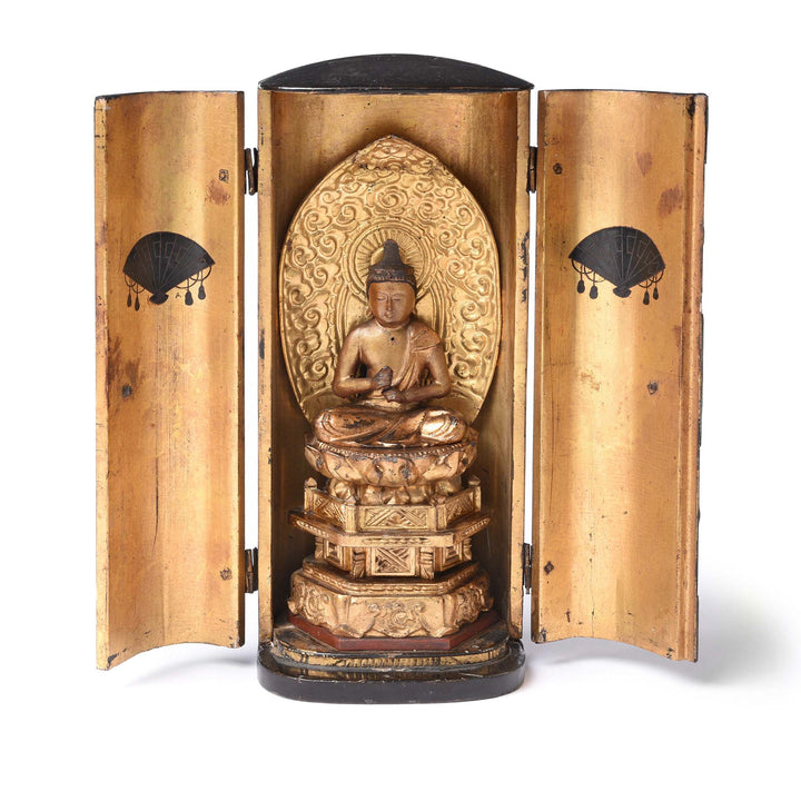 Japanese Lacquer Zushi Buddha Shrine - Meiji Period (1868-1912) | Indigo Antiques