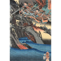 Framed Japanese Woodblock Print Oban By Kuniyoshi