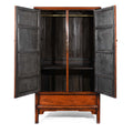 Chinese Red Elm Taper Cabinet From Shandong - 19thC