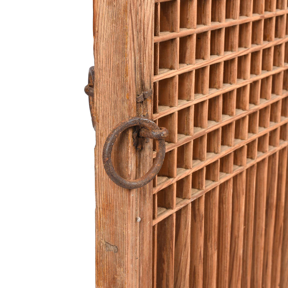 Ring Handle Detail From Korean Pine Screen - 19thC | Indigo Antiques