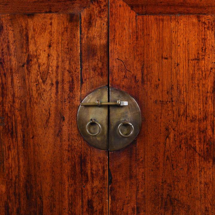 Latch Detail From Walnut Chinese Cabinet From Gansu - 19thC | Indigo Antiques