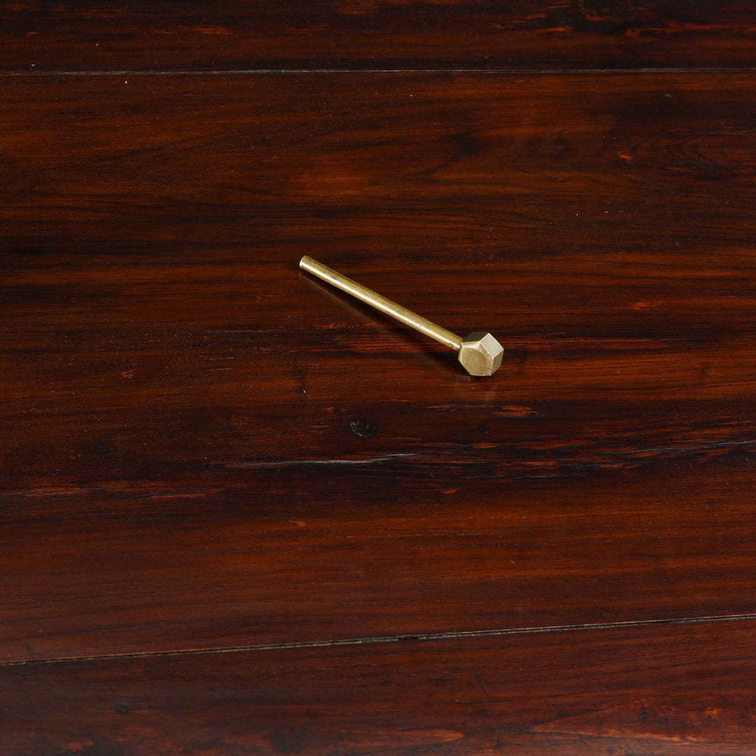 Locking Pin Detail From Walnut Chinese Cabinet From Gansu - 19thC | Indigo Antiques