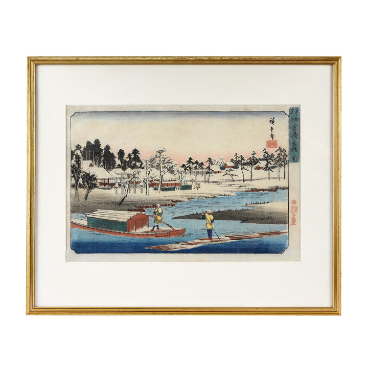  'Clear Weather after Snow at Massaki (Massaki yukibare no zu) By Ando Hiroshige | Indigo Antiques