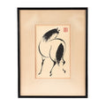 Horses Woodblock Print By Wakyosai - Ca 1950