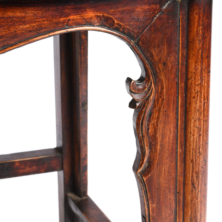 Carving Detail From Antique Short Backed Southern Officials Hat Armchair - 19th Century | Indigo Antiques