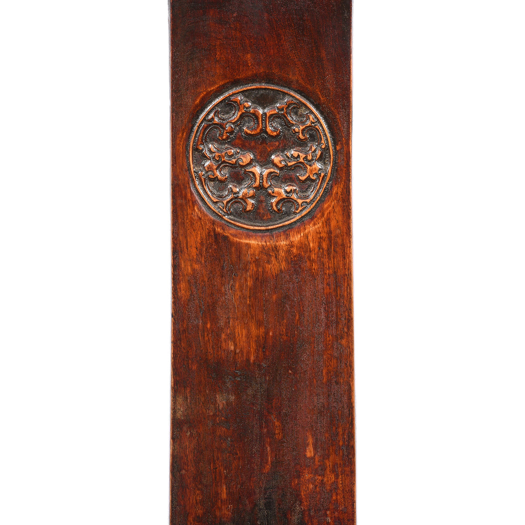 Carving Detail From Antique Short Backed Southern Officials Hat Armchair - 19th Century | Indigo Antiques