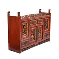Gilt Lacquered Table Cabinet from Fujian Province - 19thC