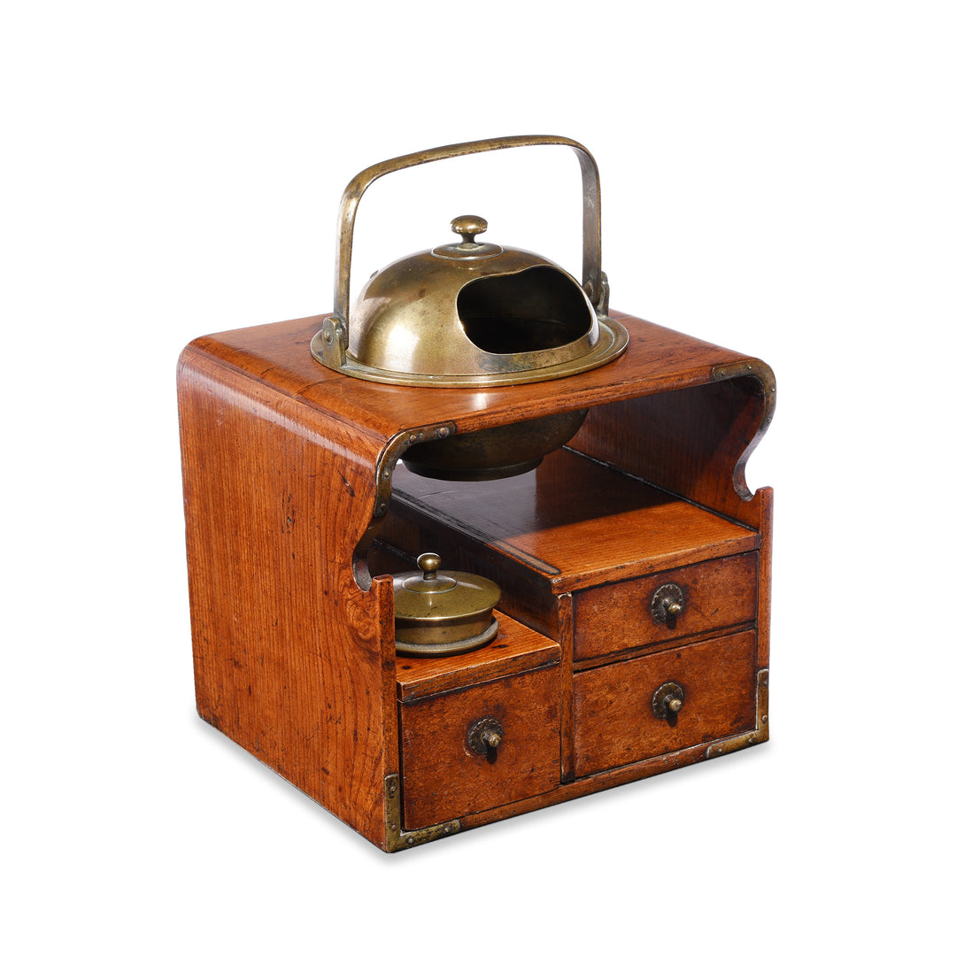 Angled View Of Japanese Zelkova/Elm  Brazier - 19thC | Indigo Antiques