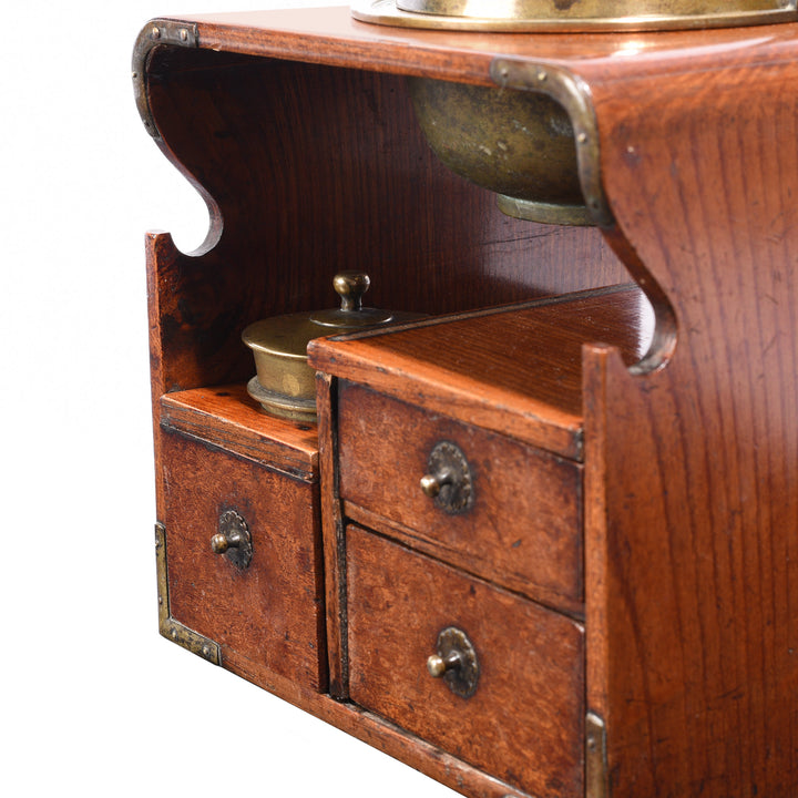 Angled VIew Of Japanese Zelkova/Elm  Brazier - 19thC | Indigo Antiques