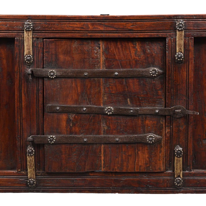 Doors Detail From Manjus (Dowry Chest) From Banswara Tribal Region - 19thC | Indigo Antiques