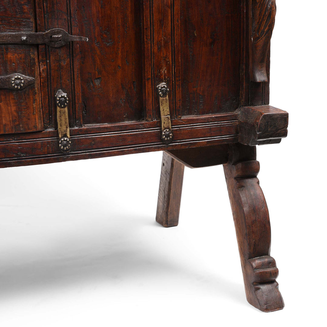 Legs Detail From Manjus (Dowry Chest) From Banswara Tribal Region - 19thC | Indigo Antiques