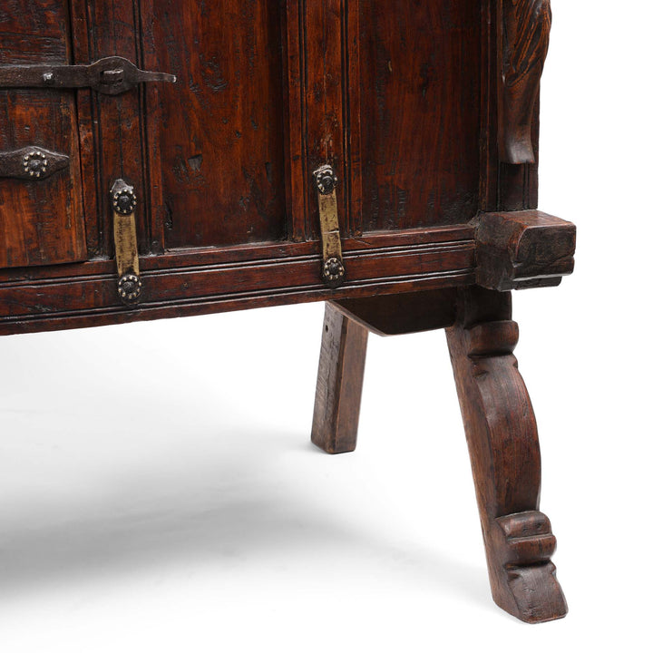Legs Detail From Manjus (Dowry Chest) From Banswara Tribal Region - 19thC | Indigo Antiques