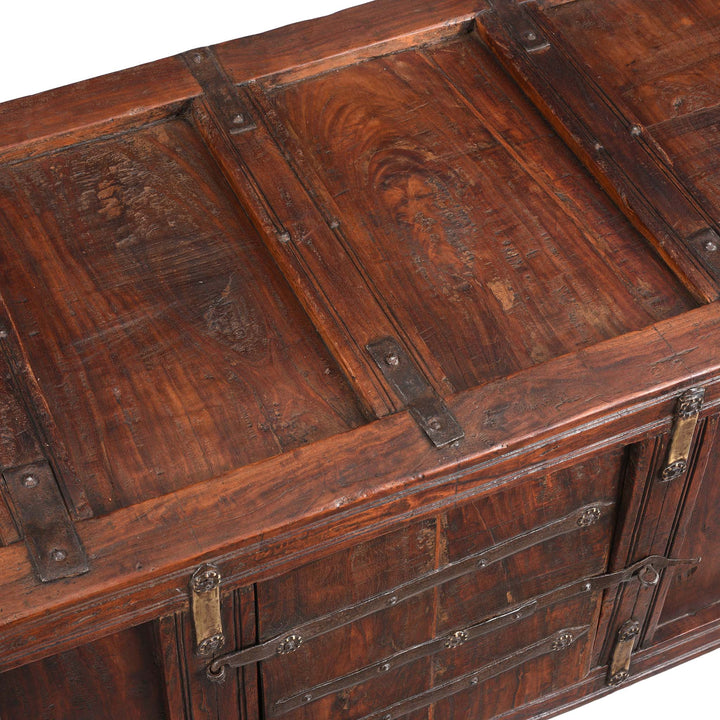 Surface Of Manjus (Dowry Chest) From Banswara Tribal Region - 19thC | Indigo Antiques