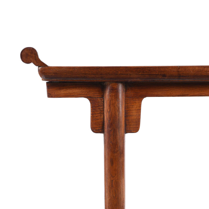 Scroll End From Red Elm Altar Table From Shanxi - 19thC | Indigo Antiques