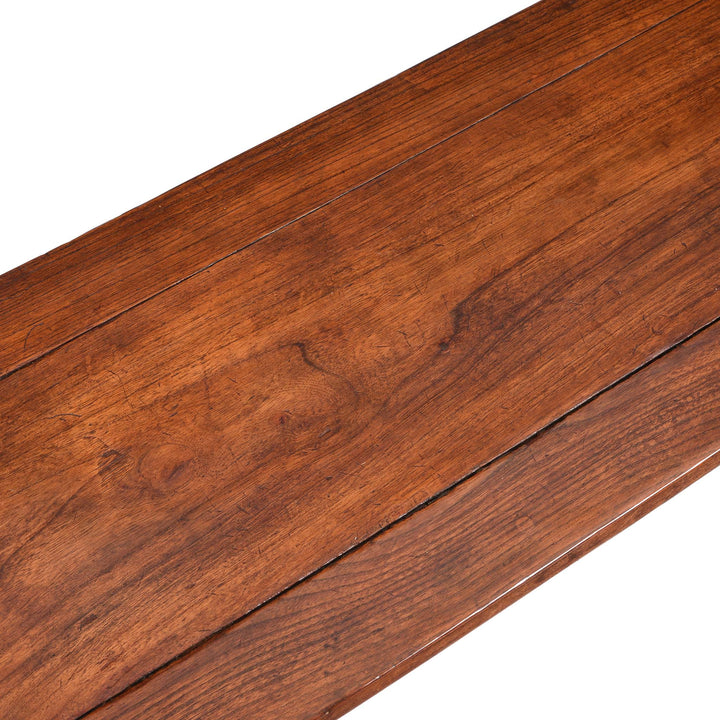 Table Top View Of Red Elm Altar Table From Shanxi - 19thC | Indigo Antiques