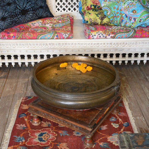 Rust Red Tibetan Saddle Rug - 19thC - 76 x 58cm