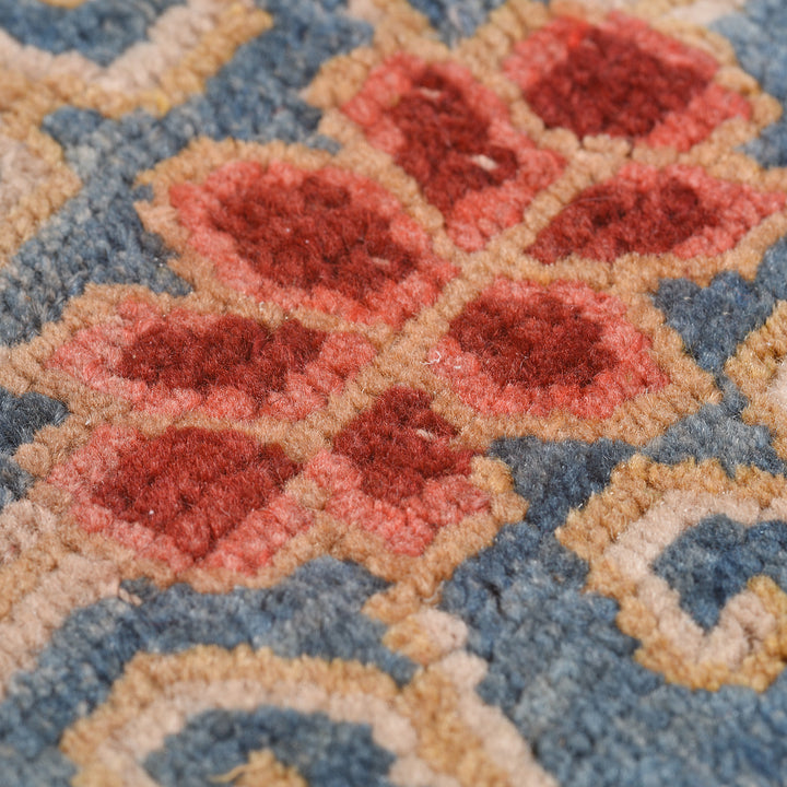 Weave Detail From Antique Tibetan Woollen Ground Rug - 19th Century | Indigo Antiques