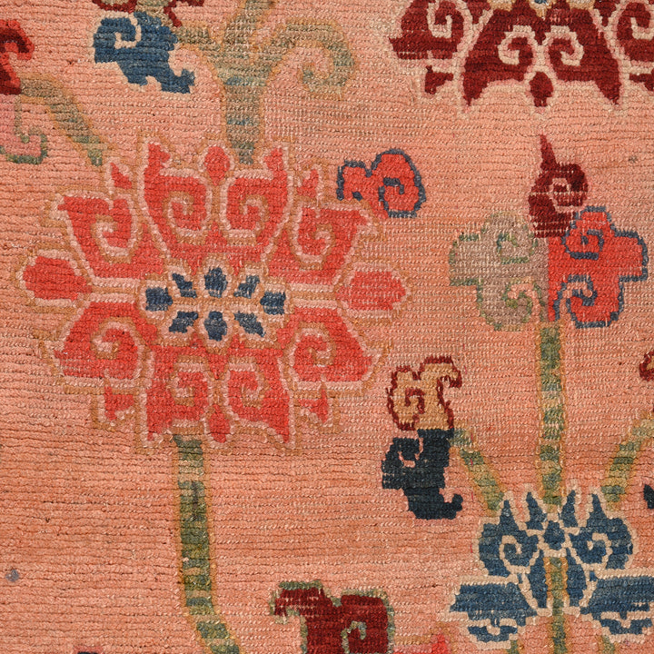 Detail From Antique Tibetan Woollen Ground Rug - 19th Century | Indigo Antiques