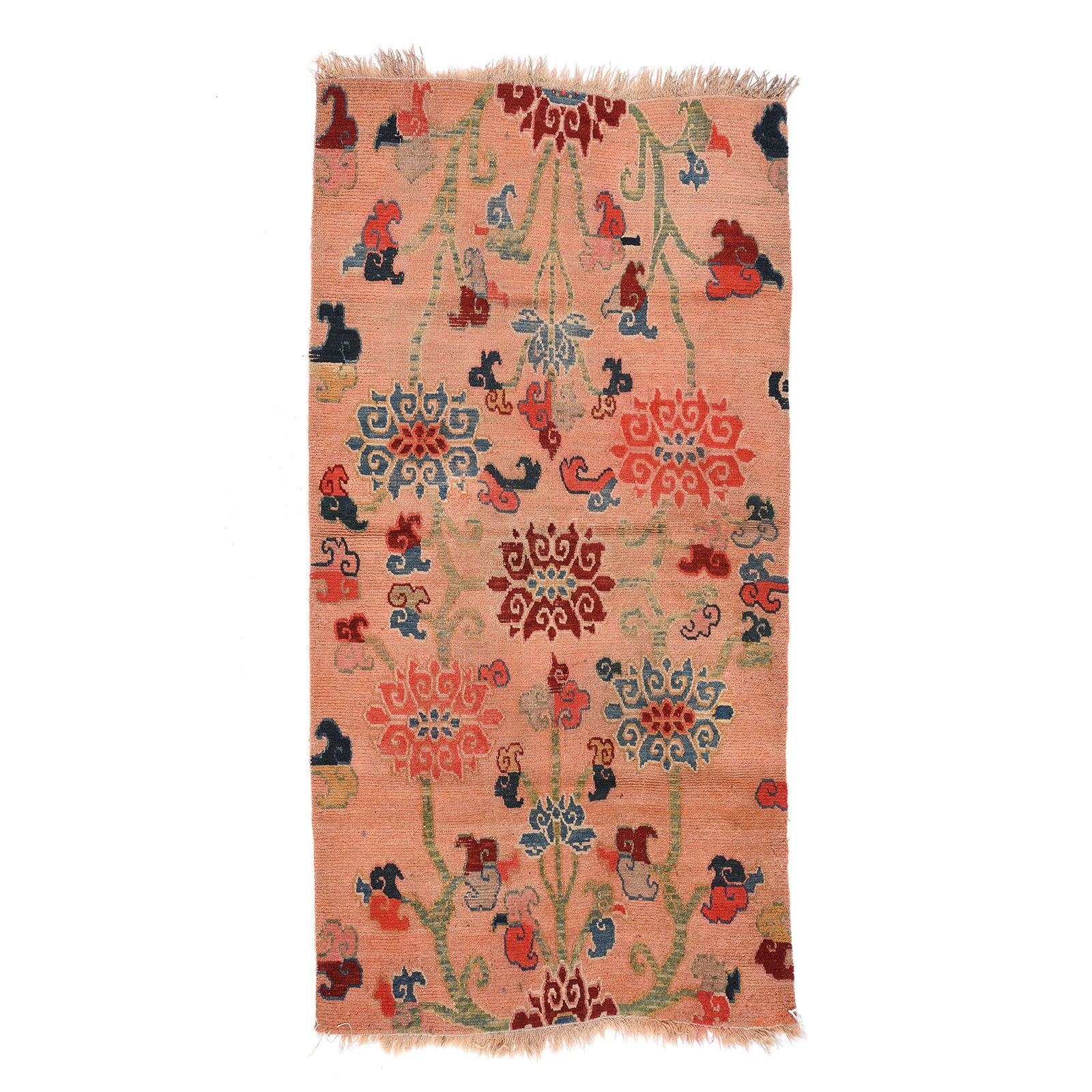 Antique Tibetan Woollen Ground Rug - 19th Century | Indigo Antiques