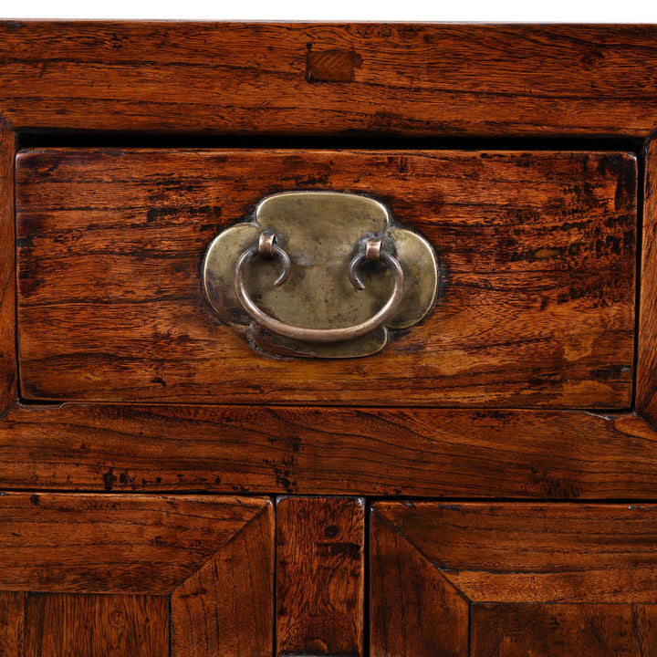 Drawer Detail From Elm & Catalpa Sideboard From Tianjin - 19thC | Indigo Antiques