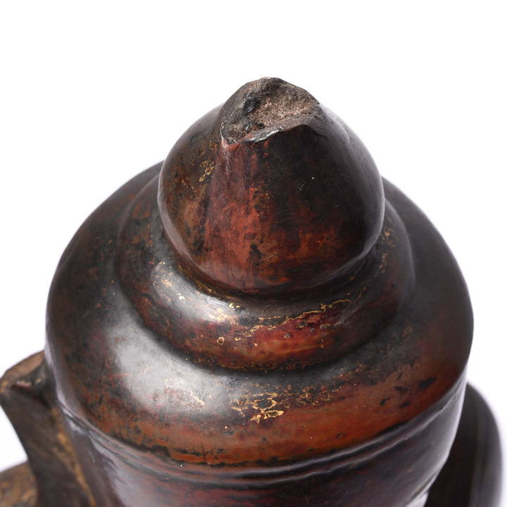 Damage Detail From Stone Burmese Buddha In Bhumisparsha Mudra - 18thC | Indigo Antiques