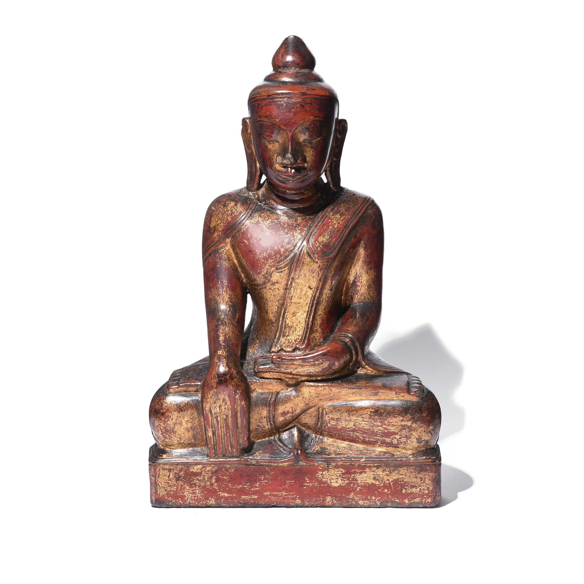 Stone Burmese Buddha In Bhumisparsha Mudra - 18thC | Indigo Antiques